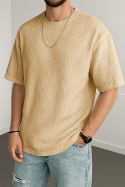 Wrinkle Tshirt Beige