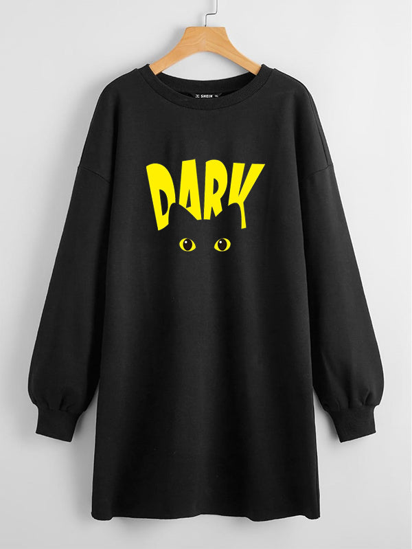 LONG LENGTH SWEATSHIRT DARK