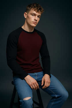 Raglan Tshirt Maroon