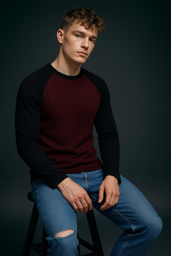 Raglan Tshirt Maroon