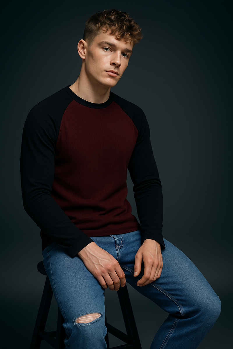 Raglan Tshirt Maroon