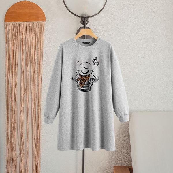 LONG LENGTH SWEATSHIRT Butterfly Monster