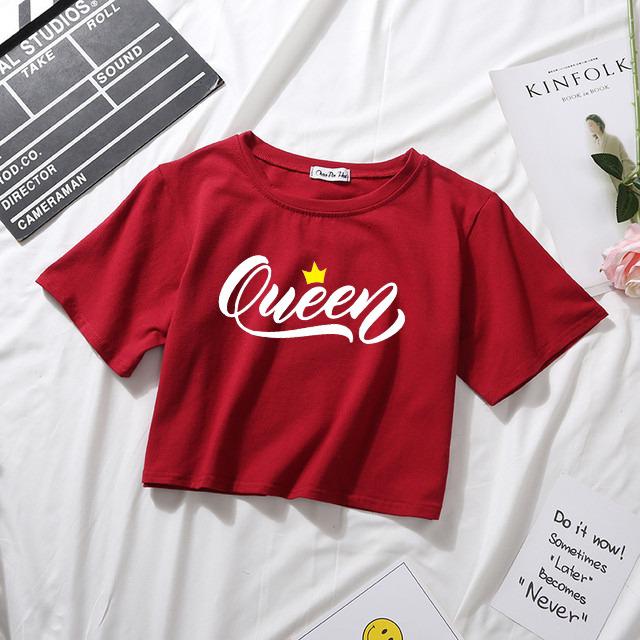 QUEEN MAROON CROPTOP