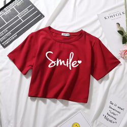 SMILE MAROON CROPTOP