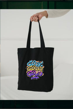 HOTA HAI DUNYA HAI TOTE BAG BLACK