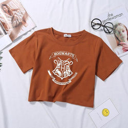 HOGWARTS BROWN CROPTOP