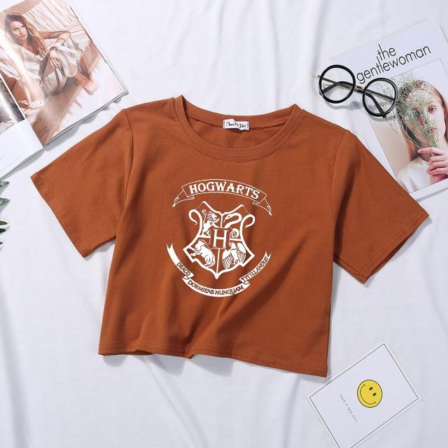 HOGWARTS BROWN CROPTOP