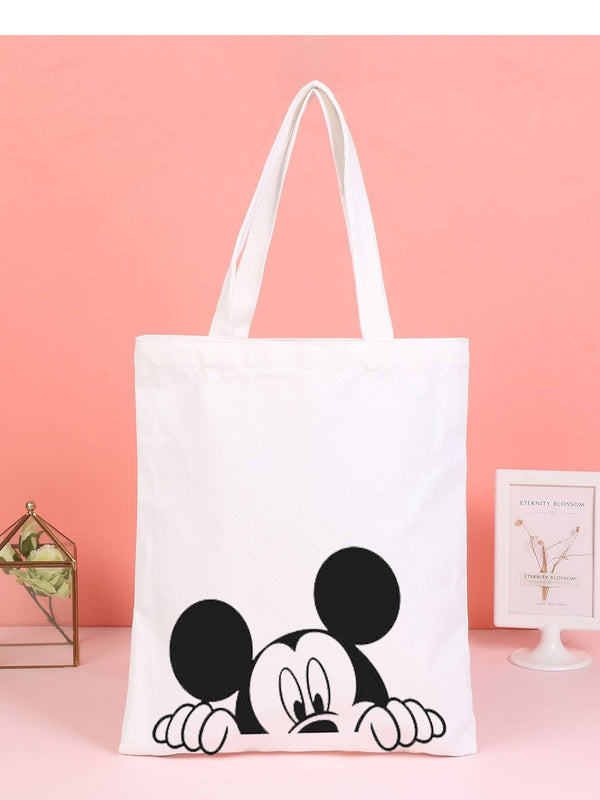 HELLO MICKEY TOTE BAG BEIGE