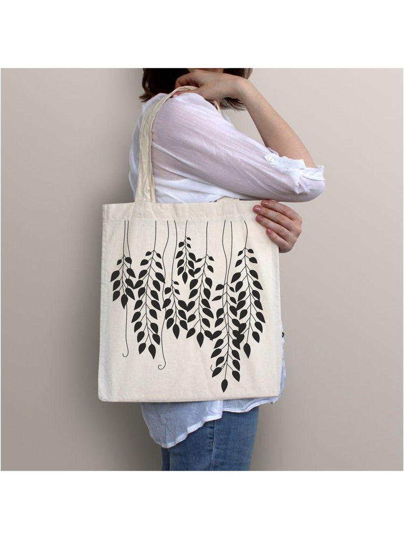 LEAFS TOTE BAG BEIGE