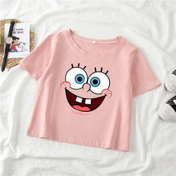 SPONGEBOB PINK CROPTOP