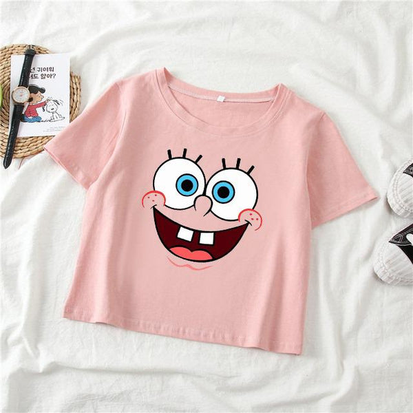 SPONGEBOB PINK CROPTOP