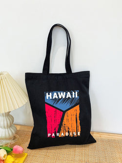 HAWAII TOTE BAG BLACK