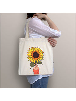 SUNFLOWER TOTE BAG BEIGE