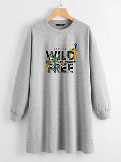 LONG LENGTH SWEATSHIRT Life Wild Free