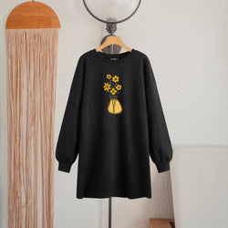 LONG LENGTH SWEATSHIRT Sunflower Pot